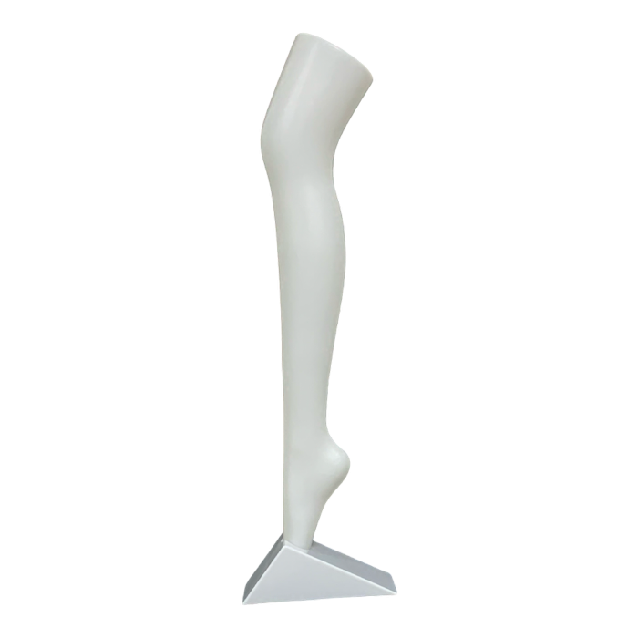 White hosiery leg form 