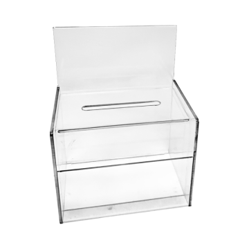 ballot box clear acrylic