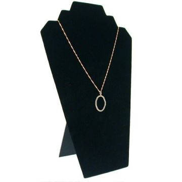 12.5" H Double Tier Necklace Easel Stand - Black