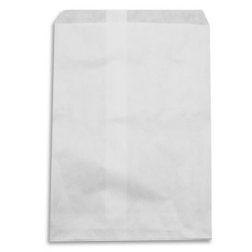 6"x9" White Paper Merchandising Bag